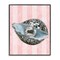 Stupell Industries Disco Oyster on Stripes Framed Giclee Design by Lil' Rue